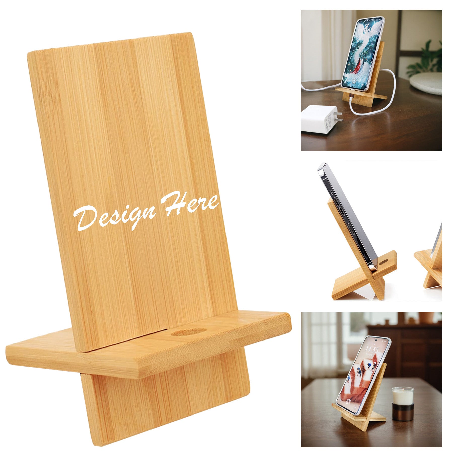 Bamboo Phone Stand