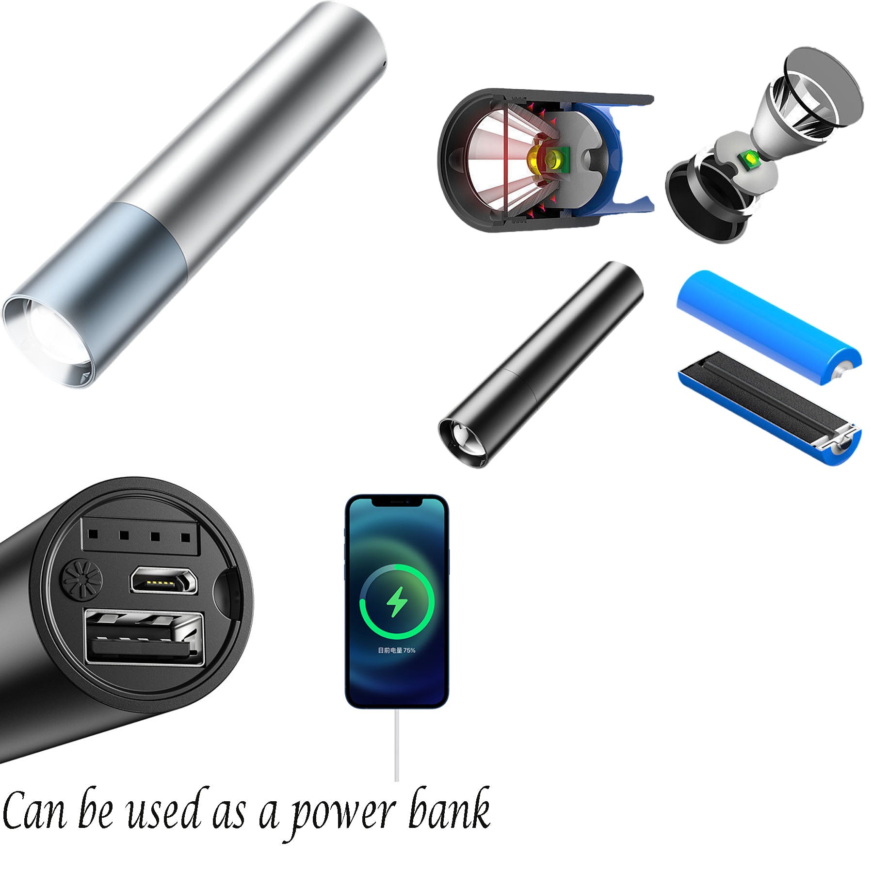 Aluminum Alloy Mini Small Flashlight