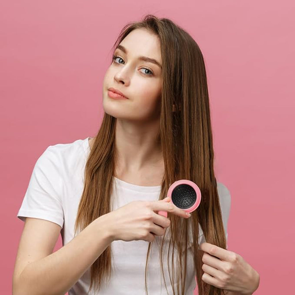 Travel Hair Brush With Mirror