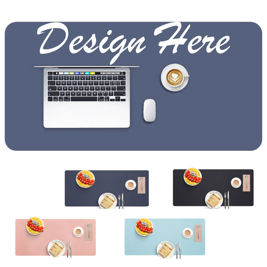 Large PU Leather Desk Mouse Pad
