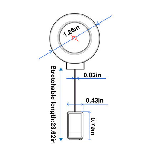 ABS Retractable Badge Reel with Clip
