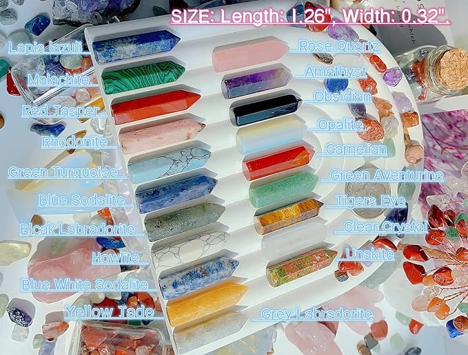 Natural Crystal Agate Yoga Power Stone 10Pcs Set