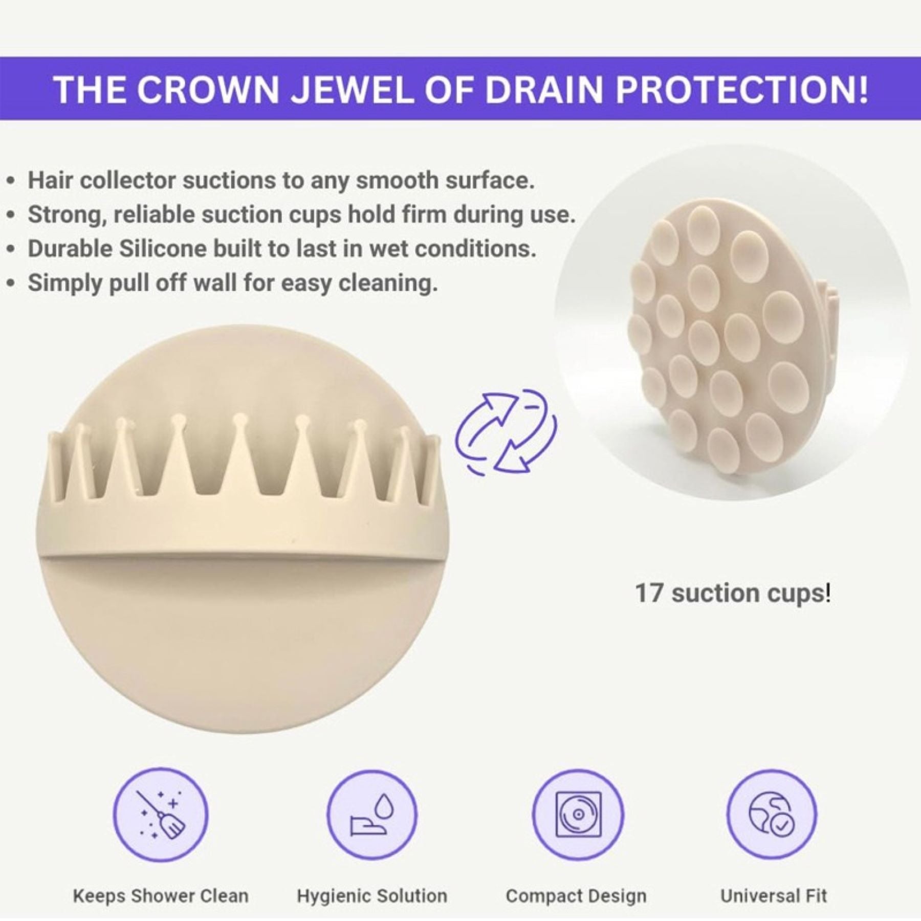 Silicone Hair Collector