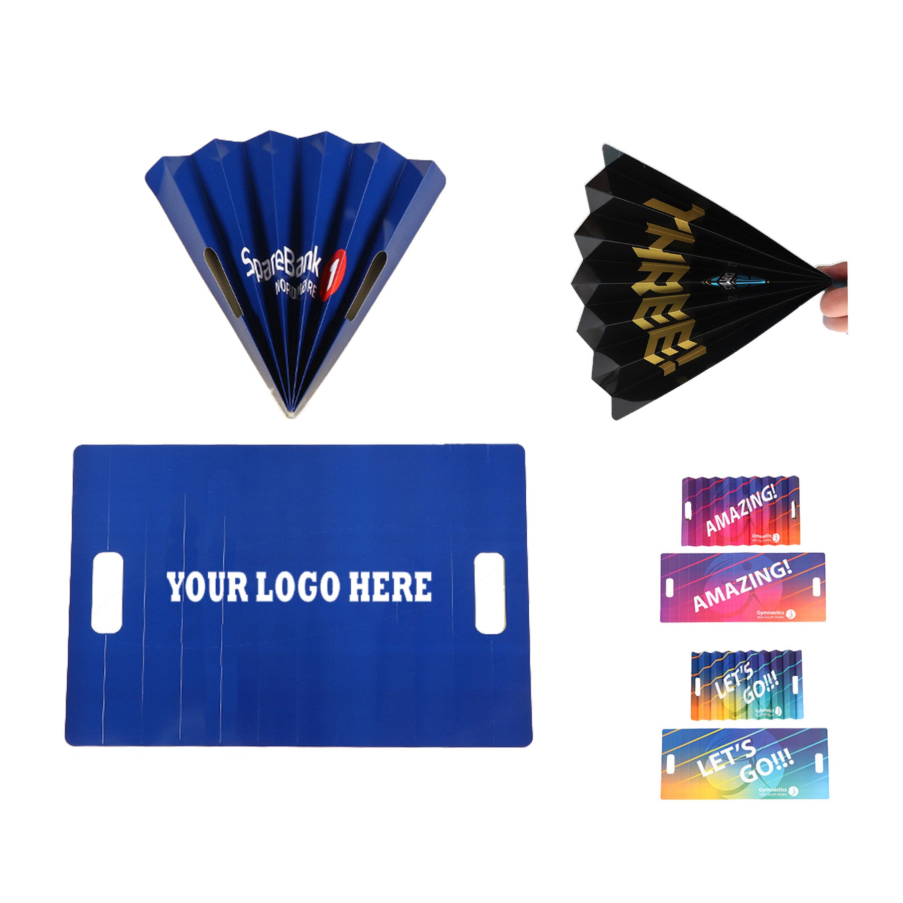 Hand Banner Folding Pat Fan