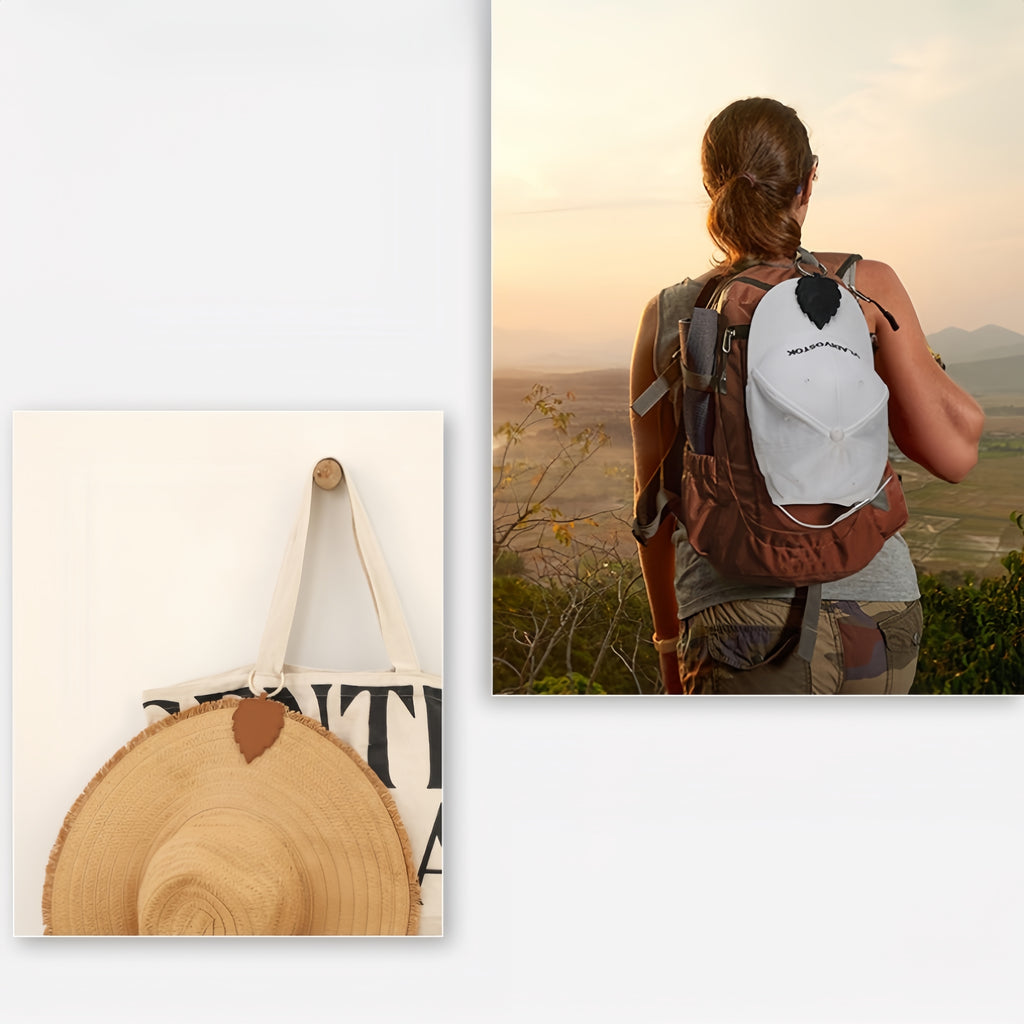 PU Leather Travel Magnetic Clip for Hat