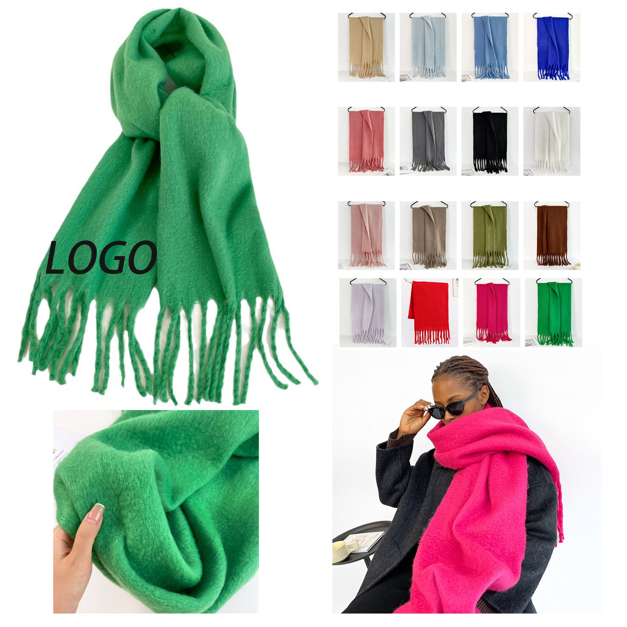 Women Cashmere Feel Scarf