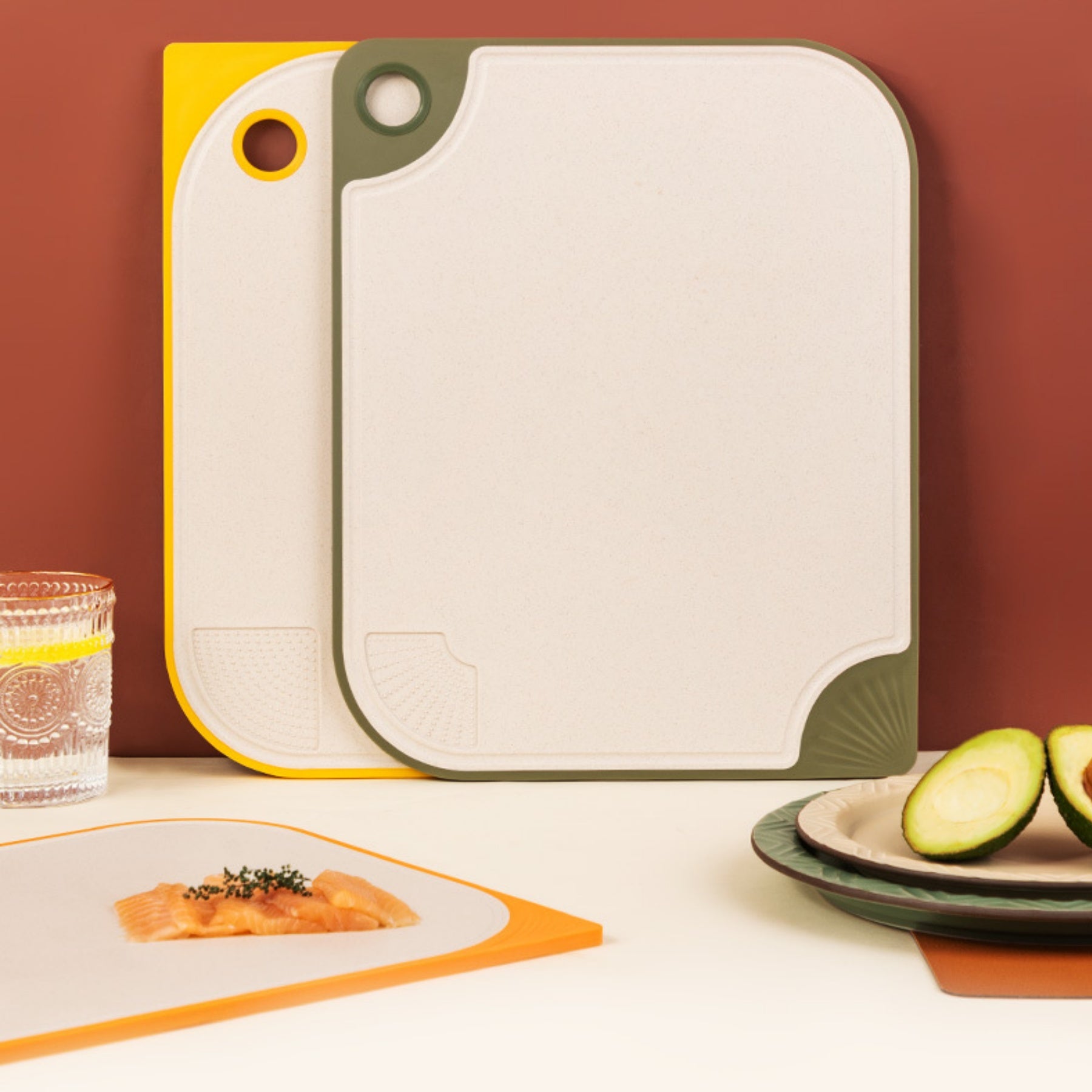 Double-sided Cutting Board Made Of Wheat Straw