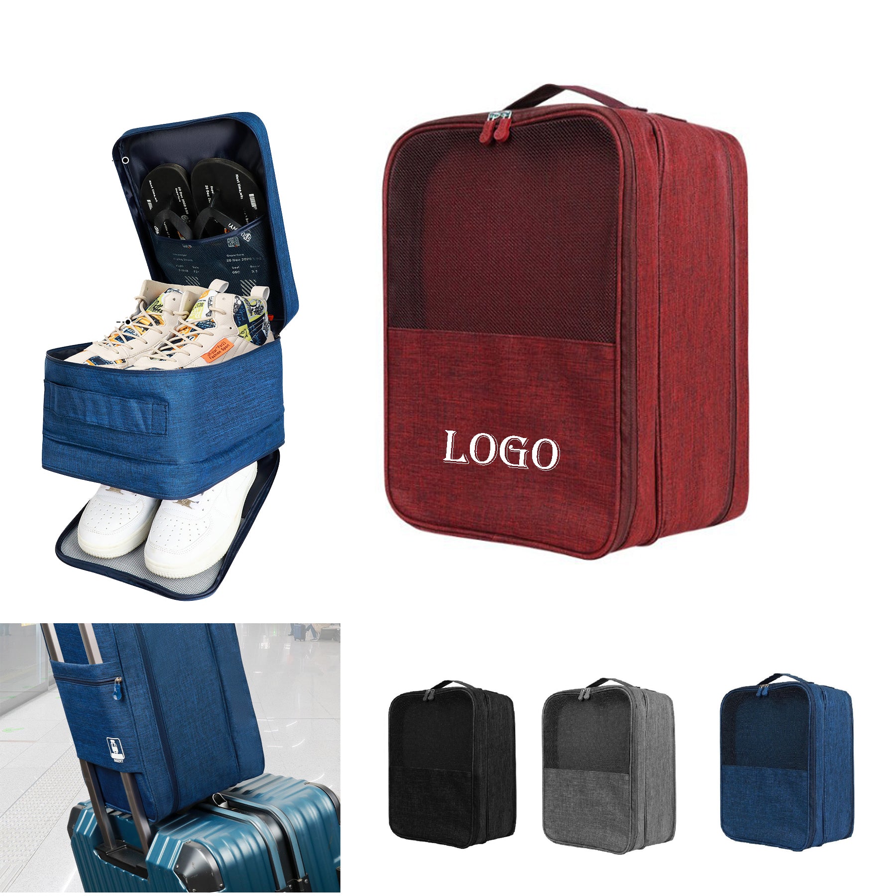 Travel Shoe Bags For Packing In Suitcase