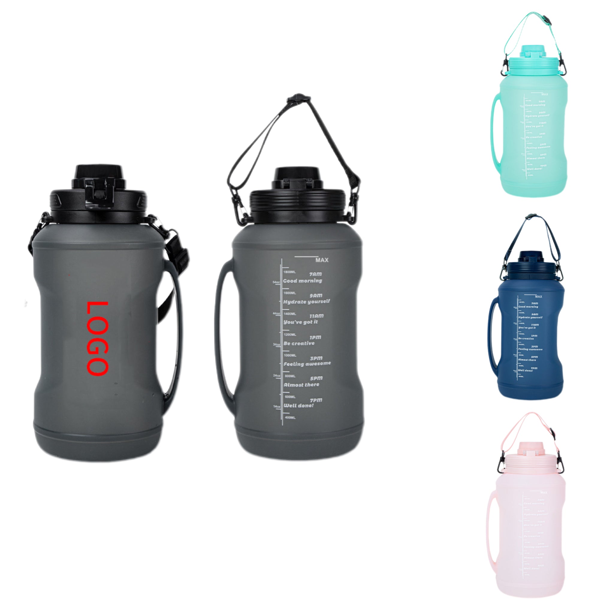 Large-Capacity Silicone Foldable Water Bottle
