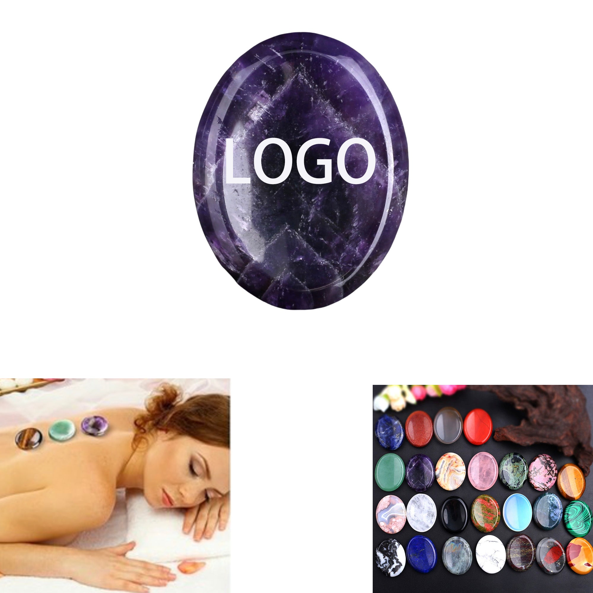 Thumb Worry Stone Crystal Anxiety Stress Relief Meditation