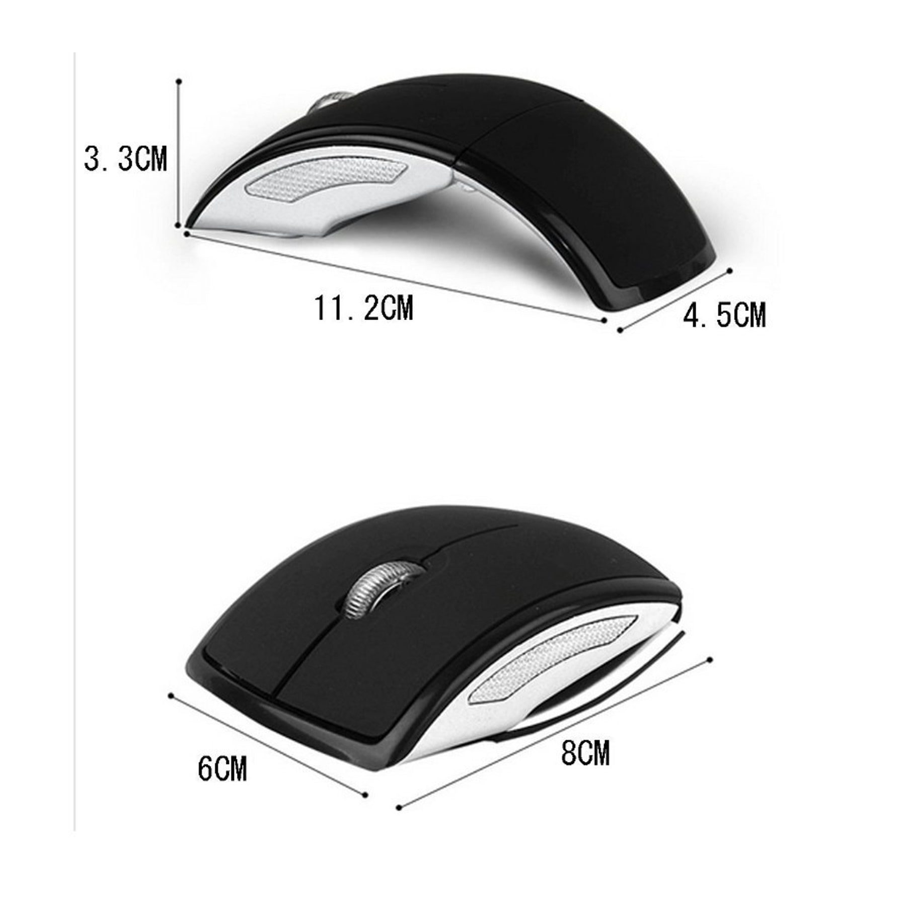 2.4G Wireless Hollow Folding Mouse