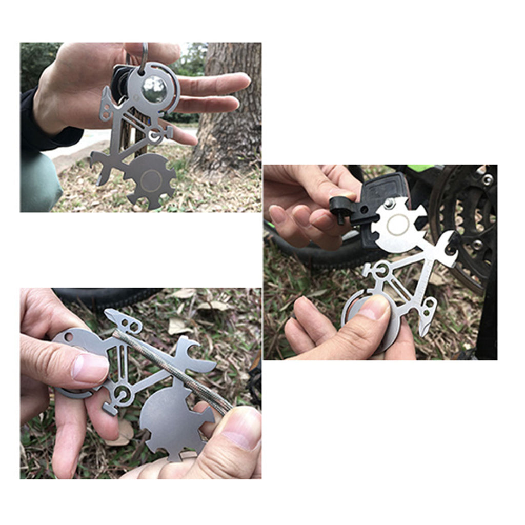 Bicycle Shape Mini Portable Bicycle Tool Card