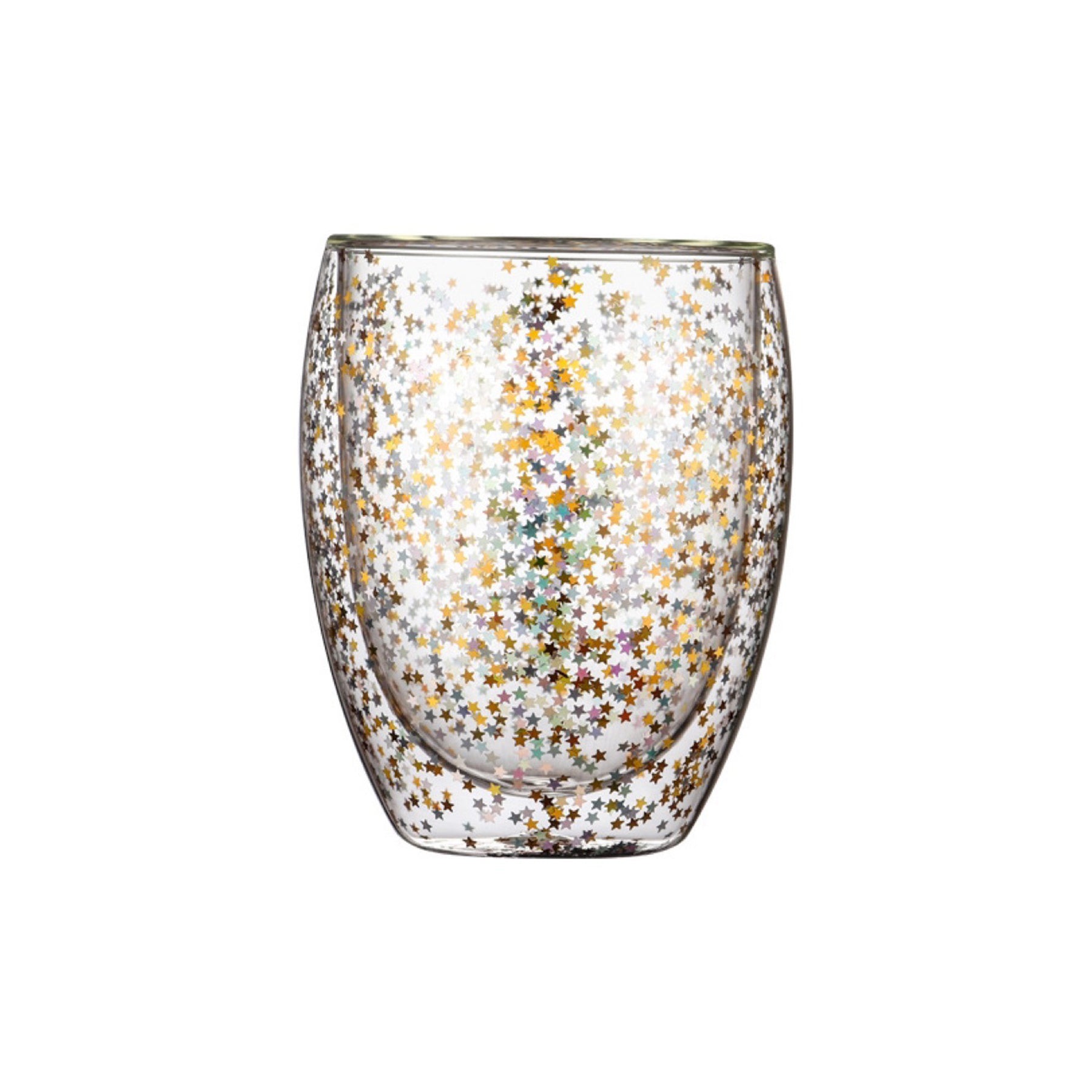 Double Layered Starry Sky Anti Scalding Glass Cup