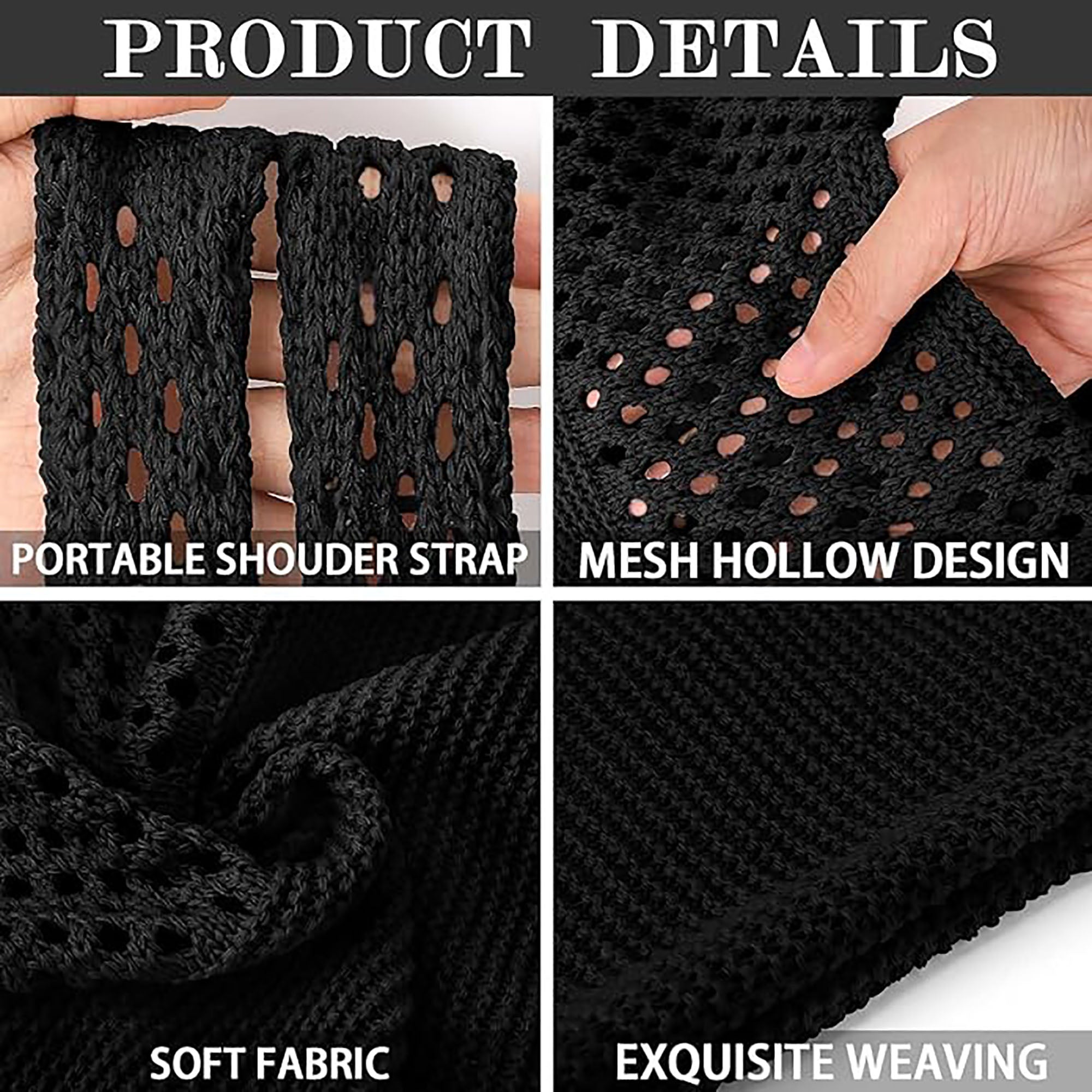 Crochet Mesh Beach Tote Bag