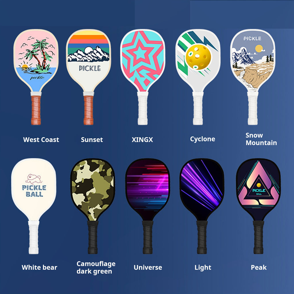 Wood Pickleball Paddles Set with Bag