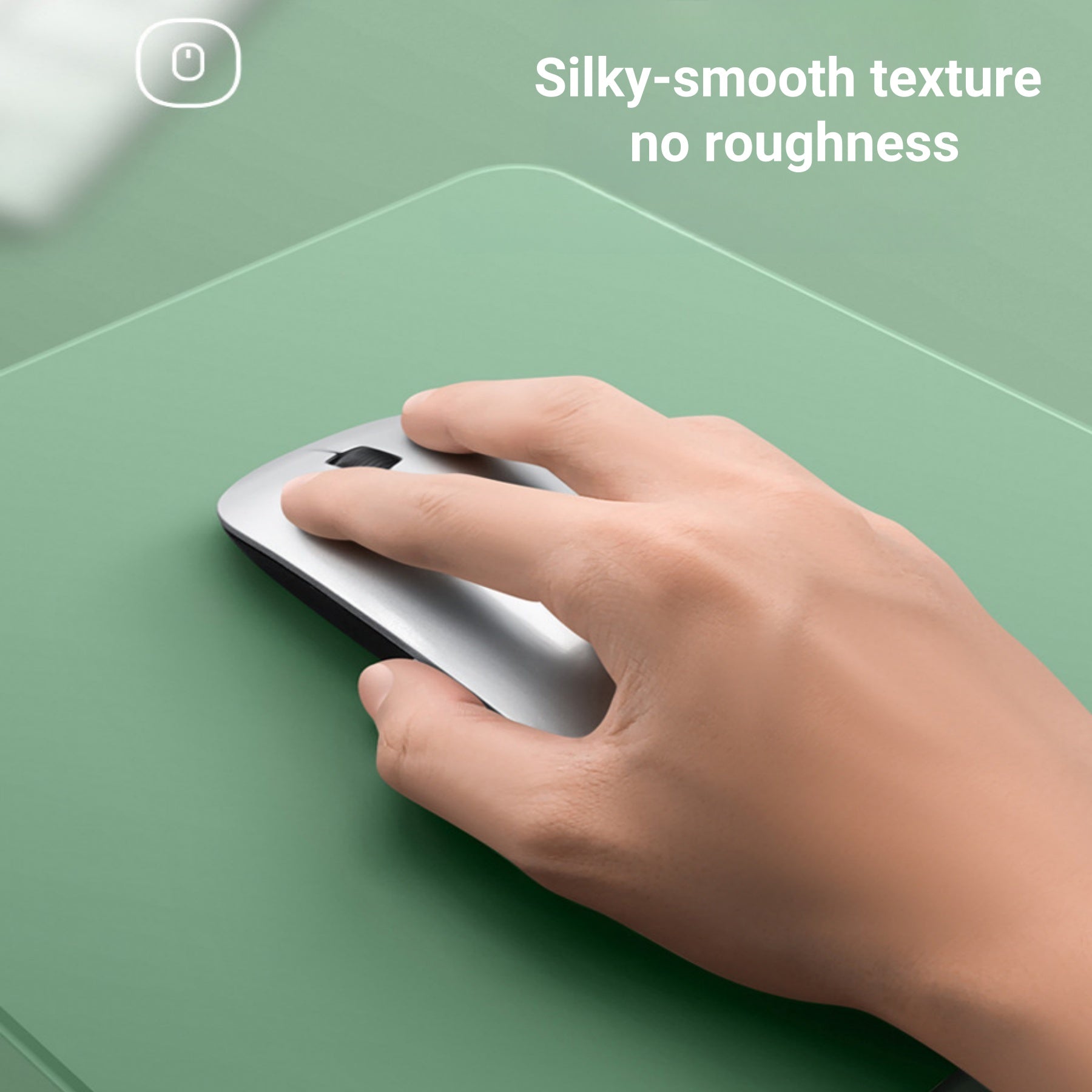 Liquid-textured Faux Leather Mouse Pad