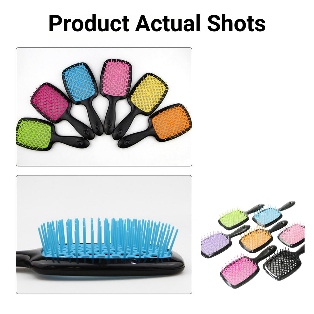 Square Hollow Grid Massage Comb