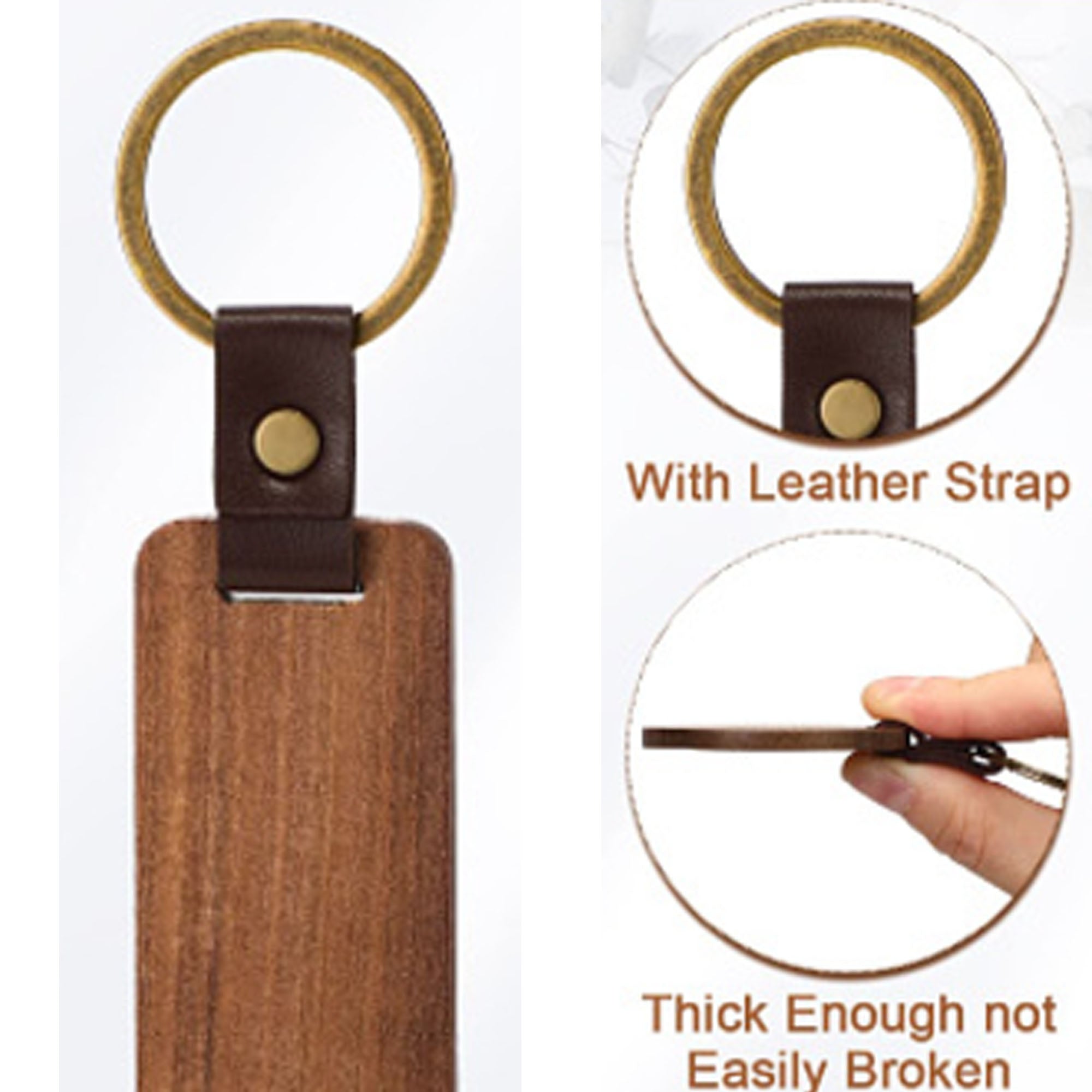 Blank Wooden Keychain