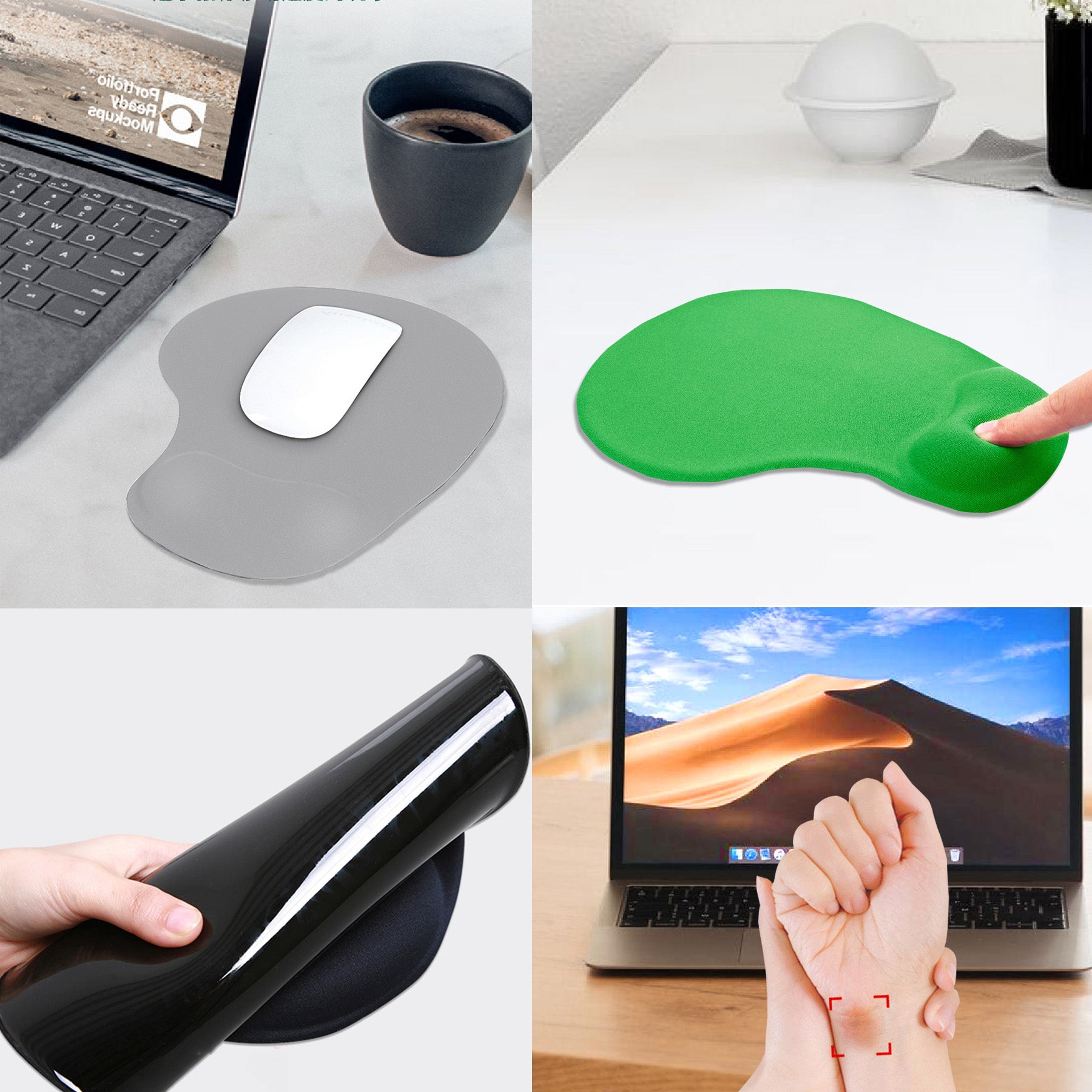 Full Color Wrist Rest Mouse Pad