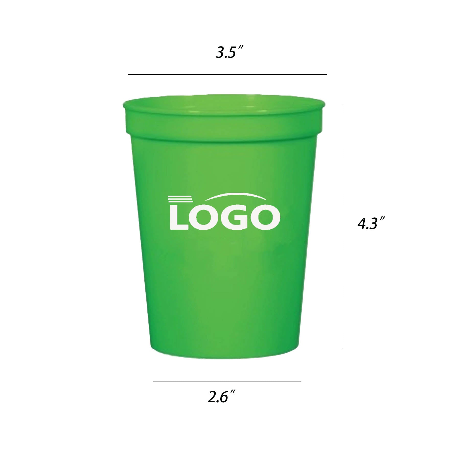 16 oz. Stadium Cup w/ Custom Imprint Recyclable Stadium Cups