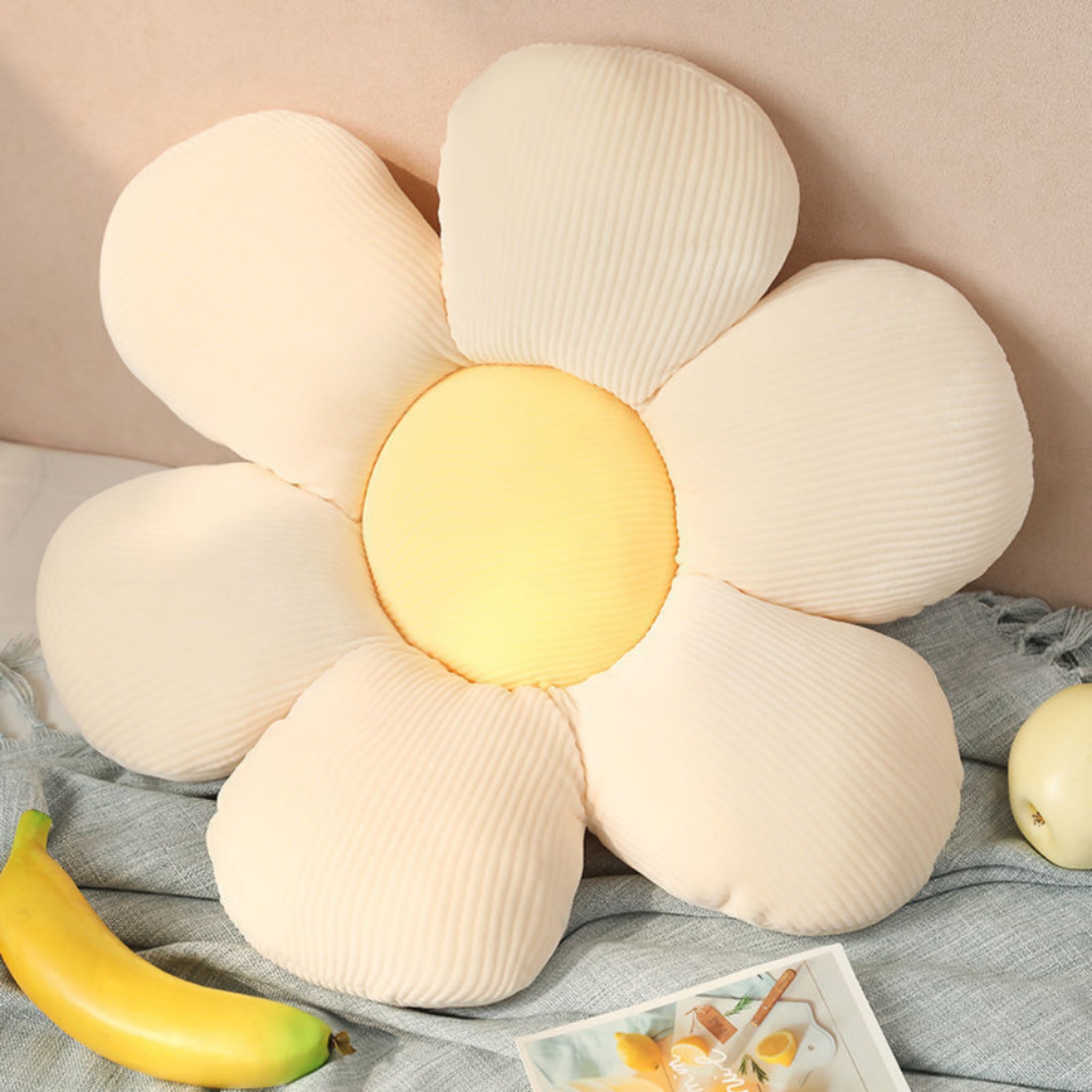 Sunflower Floor Cushion Memory Foam Washable Seat Pad