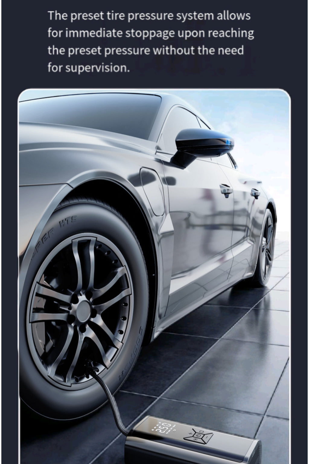 Portable Digital Display Car Air Pump