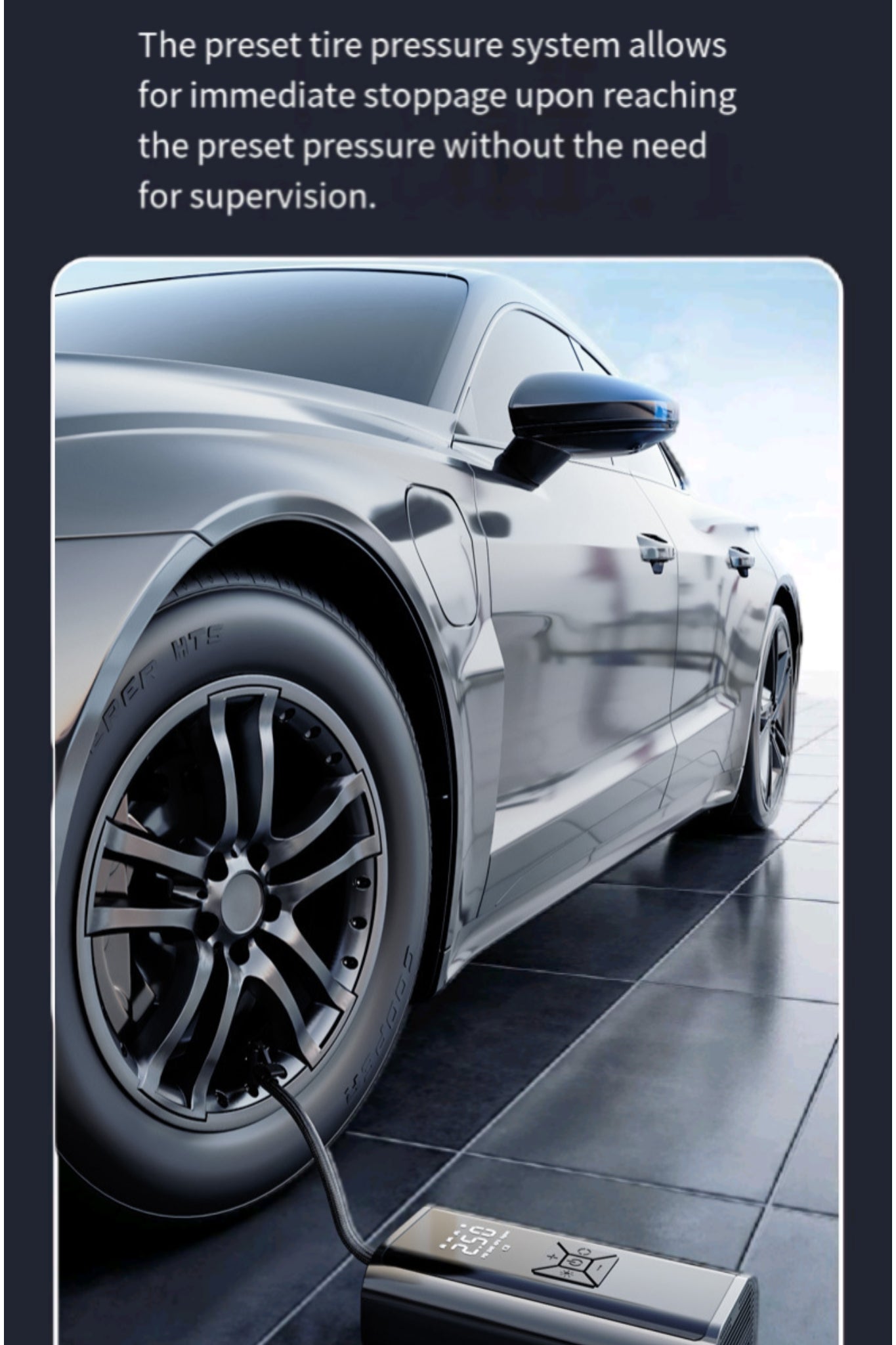 Portable Digital Display Car Air Pump