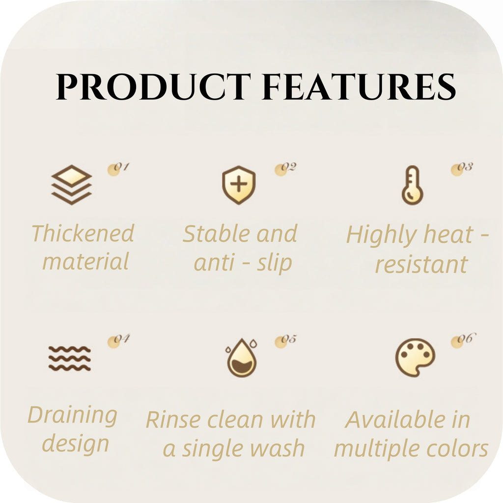 Soft Rubber Heat - Insulating Table Mat
