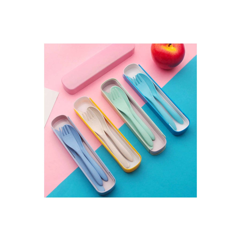 Portable Wheat Straw Tableware Set