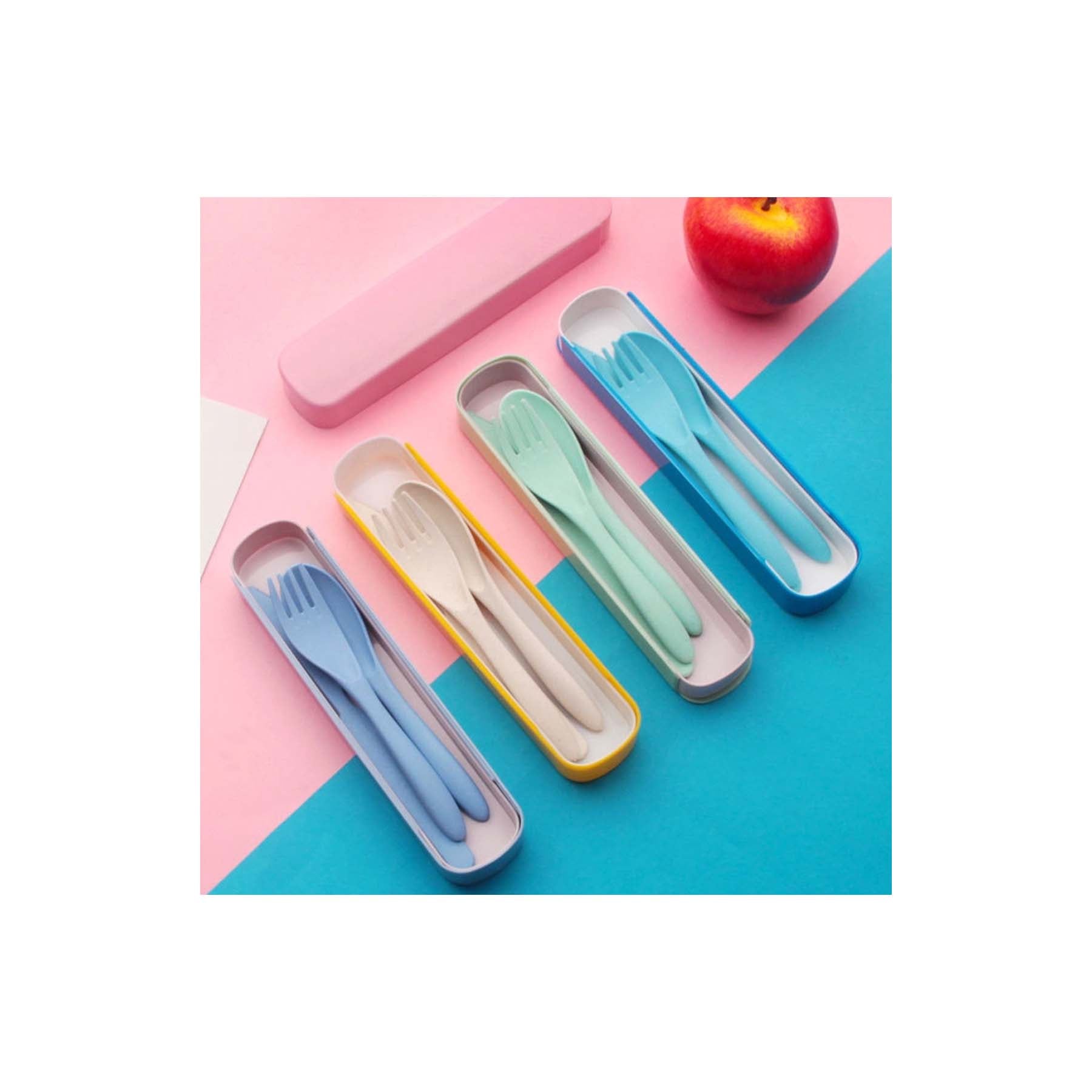 Portable Wheat Straw Tableware Set