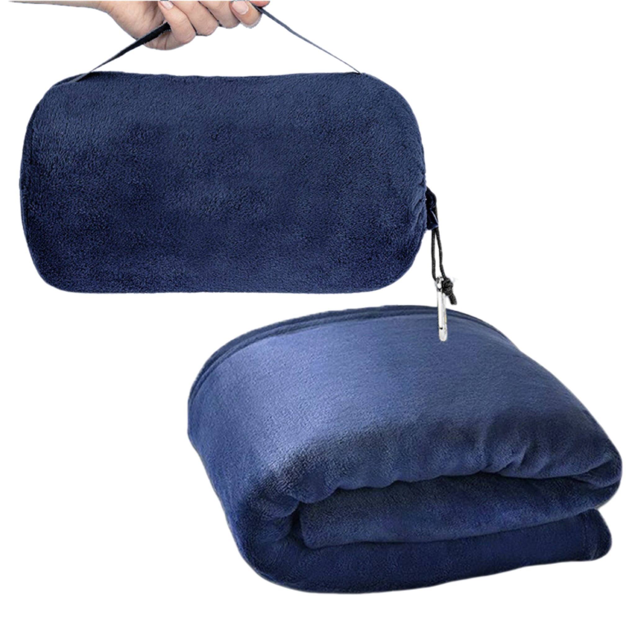2-in-1 Flannel Travel Blanket
