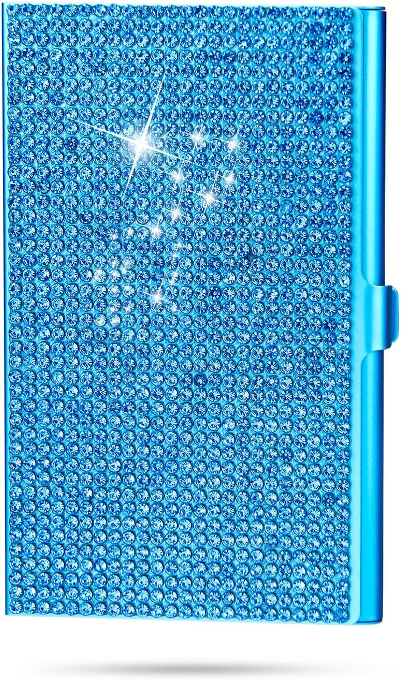 Rhinestone Business Card Holder Sticking Diamond Business Card Box