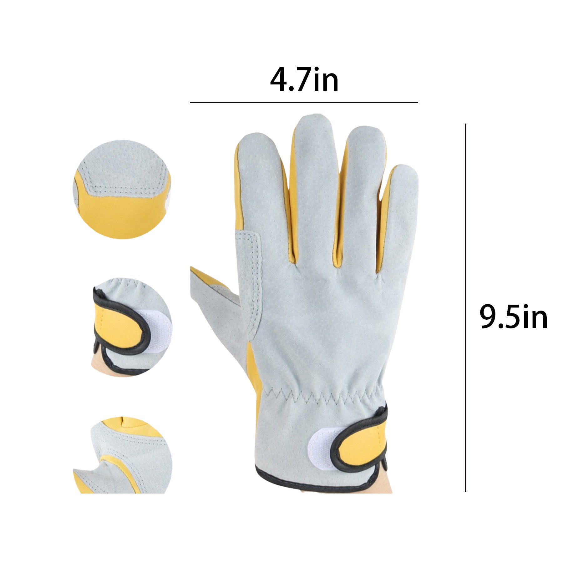 Premium Abrasion Resistant Sheepskin Safety Gloves