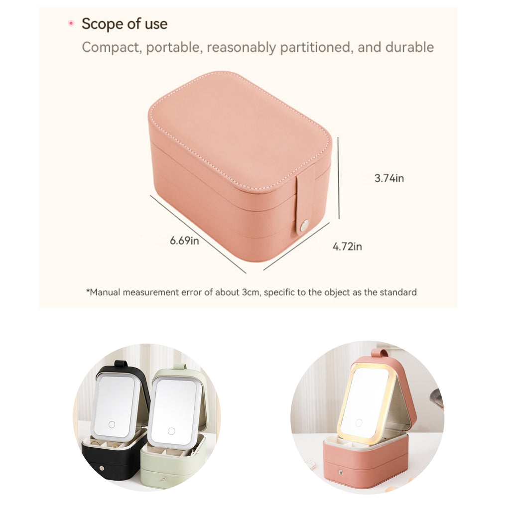 Three - Layer Portable Jewelry Box