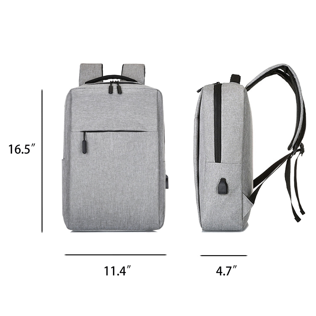 Casual Laptop Backpack With Usb Charging Port
