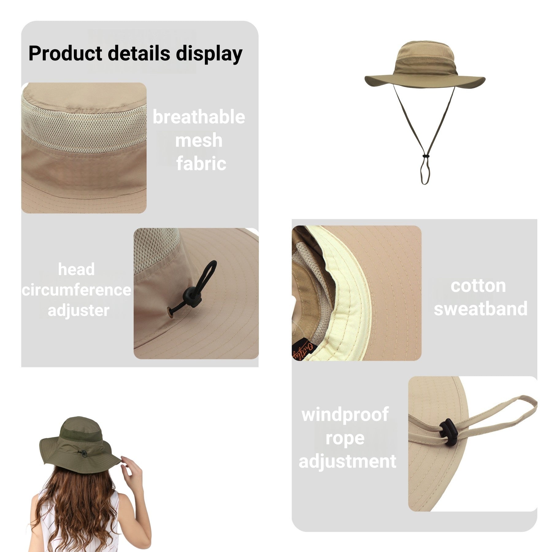 Unisex Wide - brimmed Bucket Hat