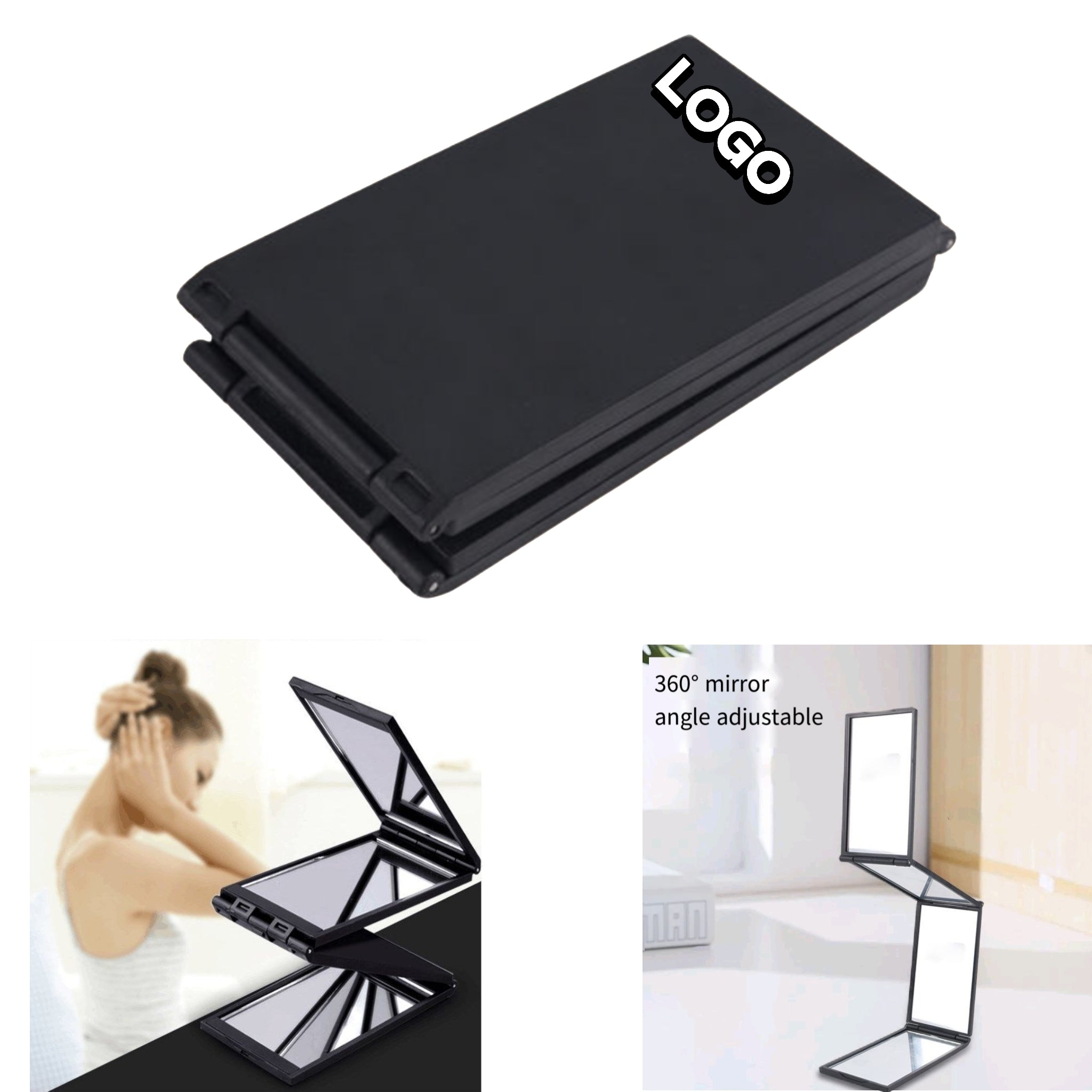 4 - Sided Portable Foldable 360 - Degree Vanity Mirror