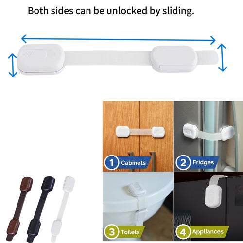 3M Adhesive Adjustable Baby Safety Cabinet Lock
