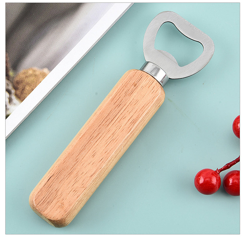 Wooden Handle Beer Opener