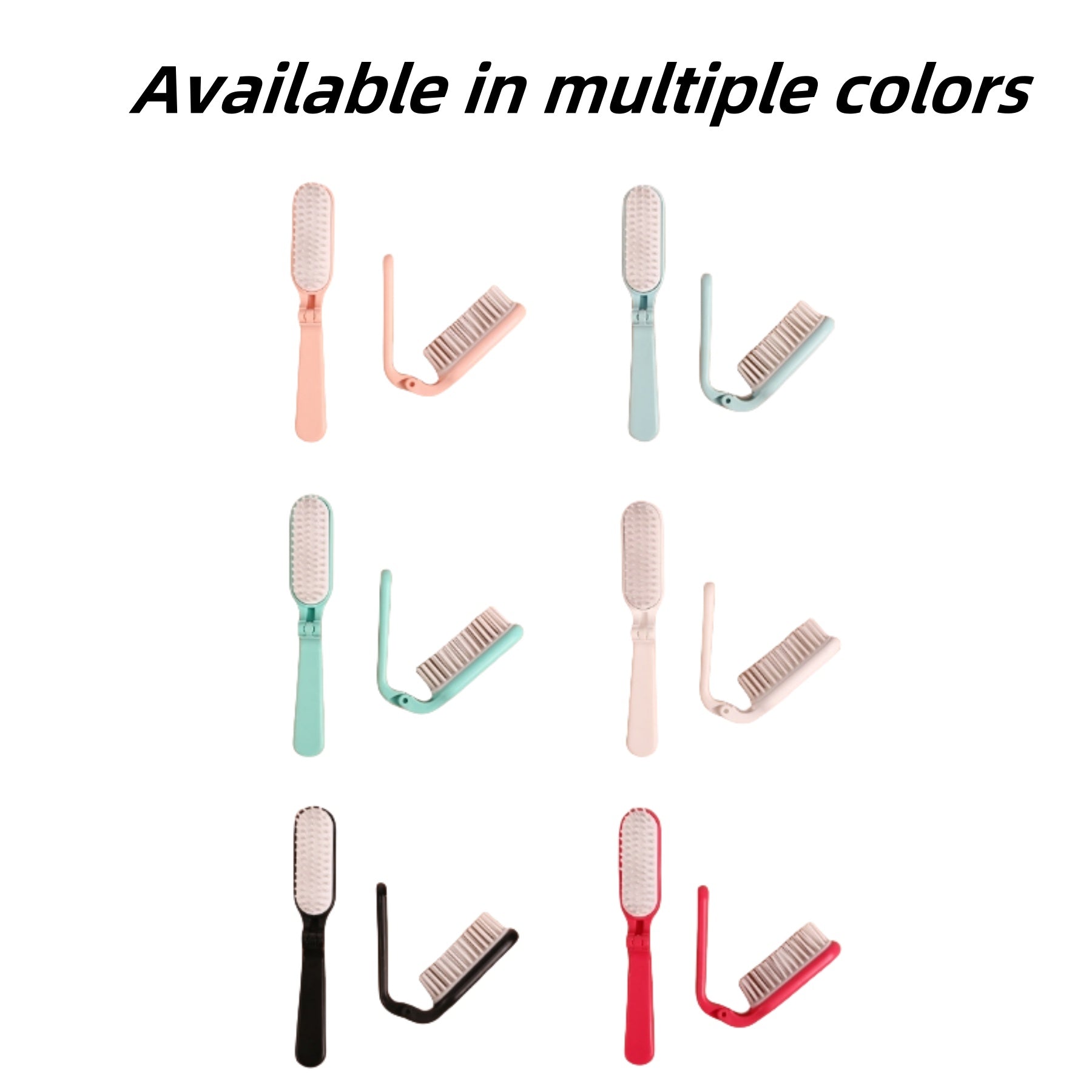 Portable Folding Comb With Soft Teeth