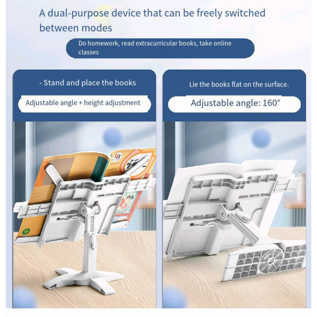 Adjustable Book Stand Holder Desktop Page Rest For Kids