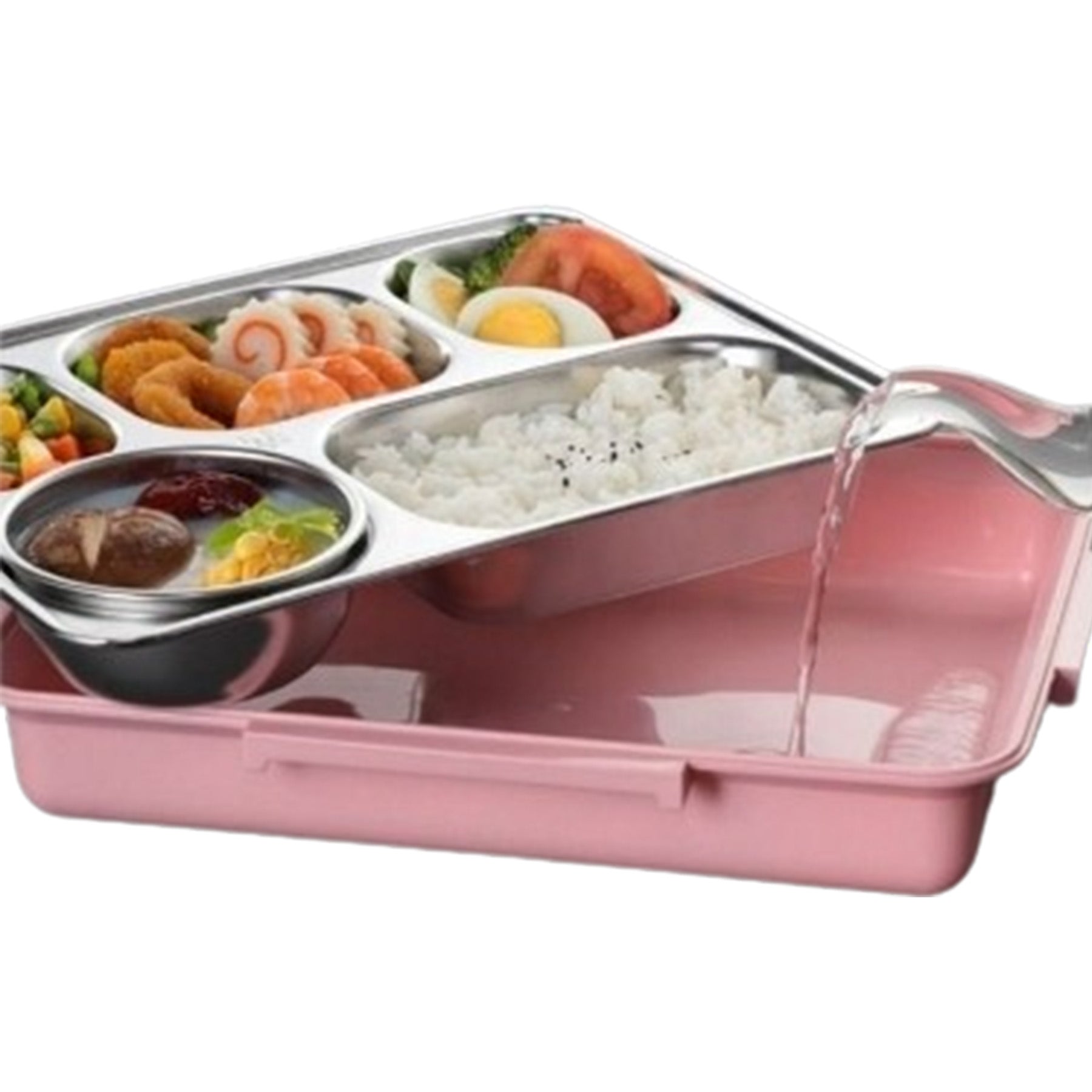 Square Compartmentalized Bento Lunch Box