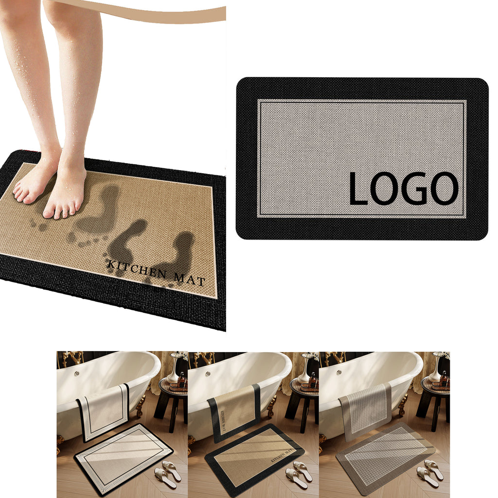 Diatomaceous Earth Non-Slip Absorbent Bathroom Carpet