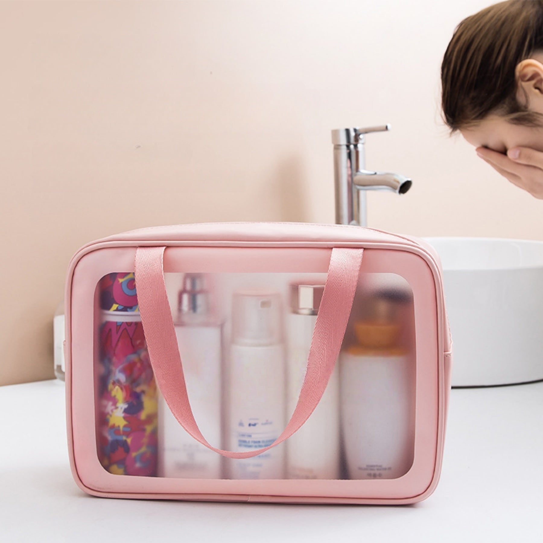 PU Frosted Cosmetic Bag