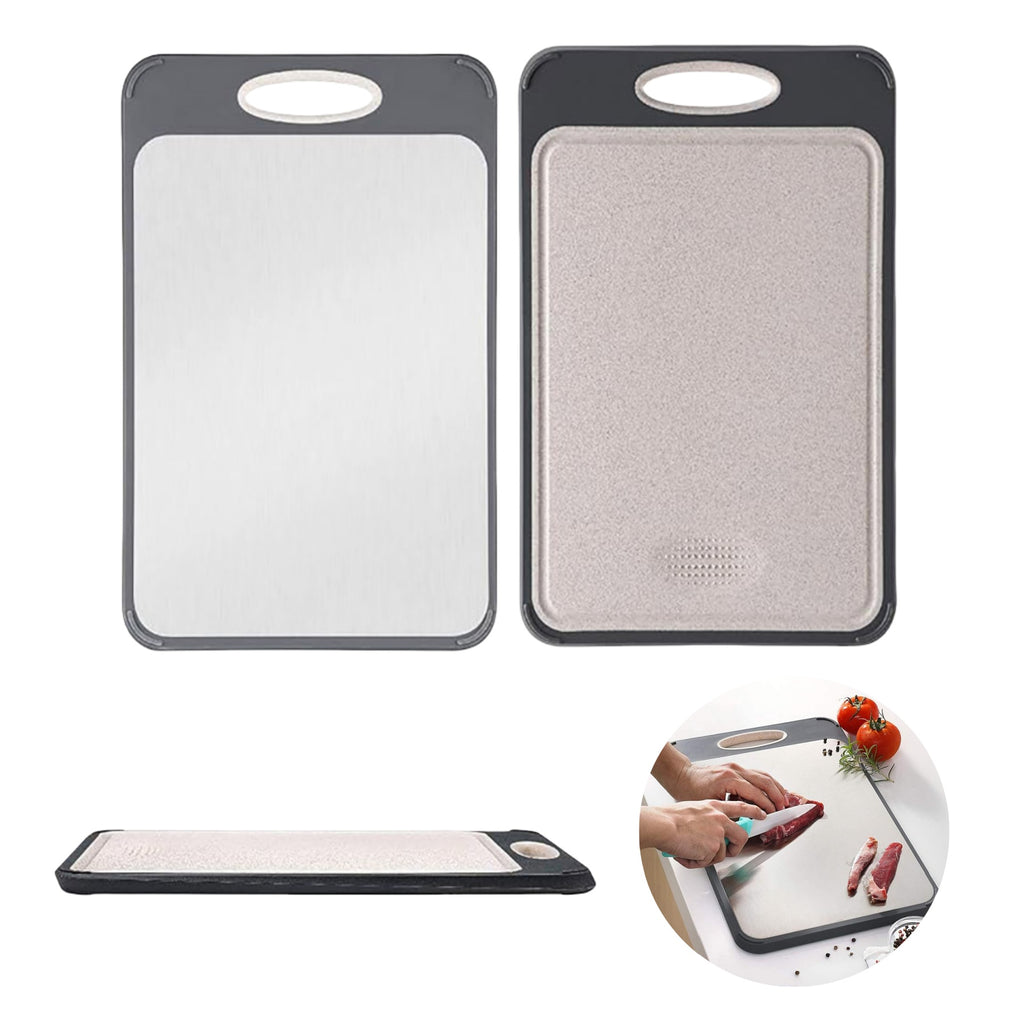 Stainless Steel Double-Sided Cutting Board
