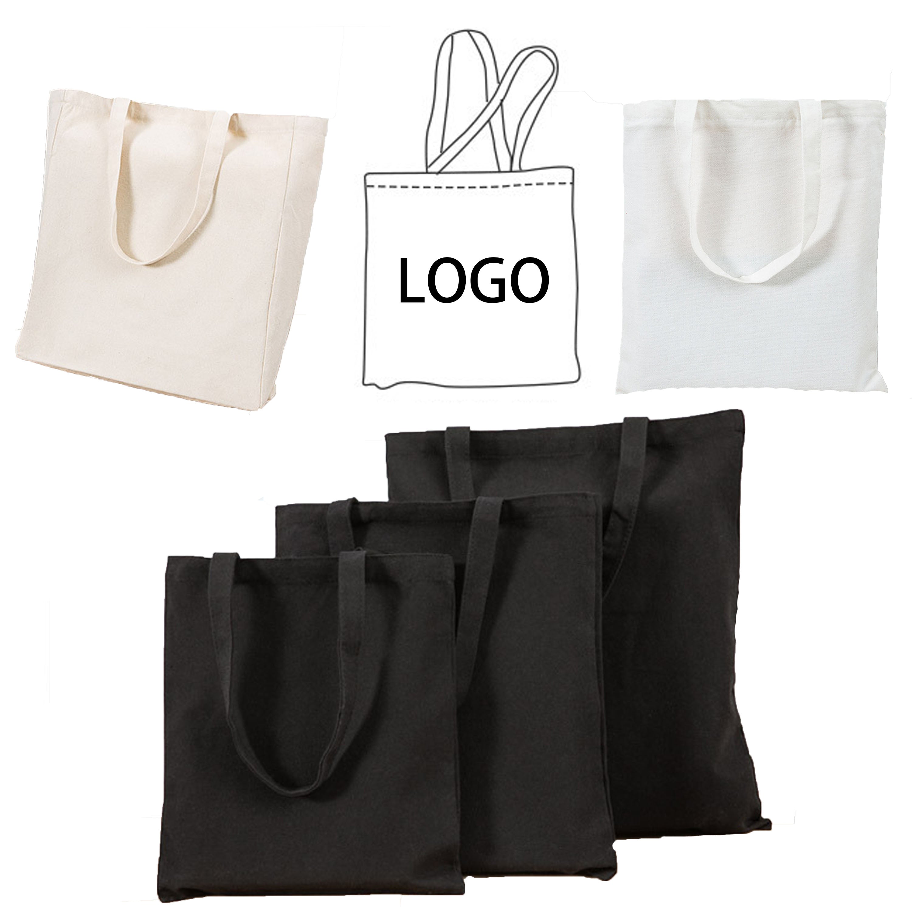 Portable Customizable Shopping And Everyday Use Canvas Bag
