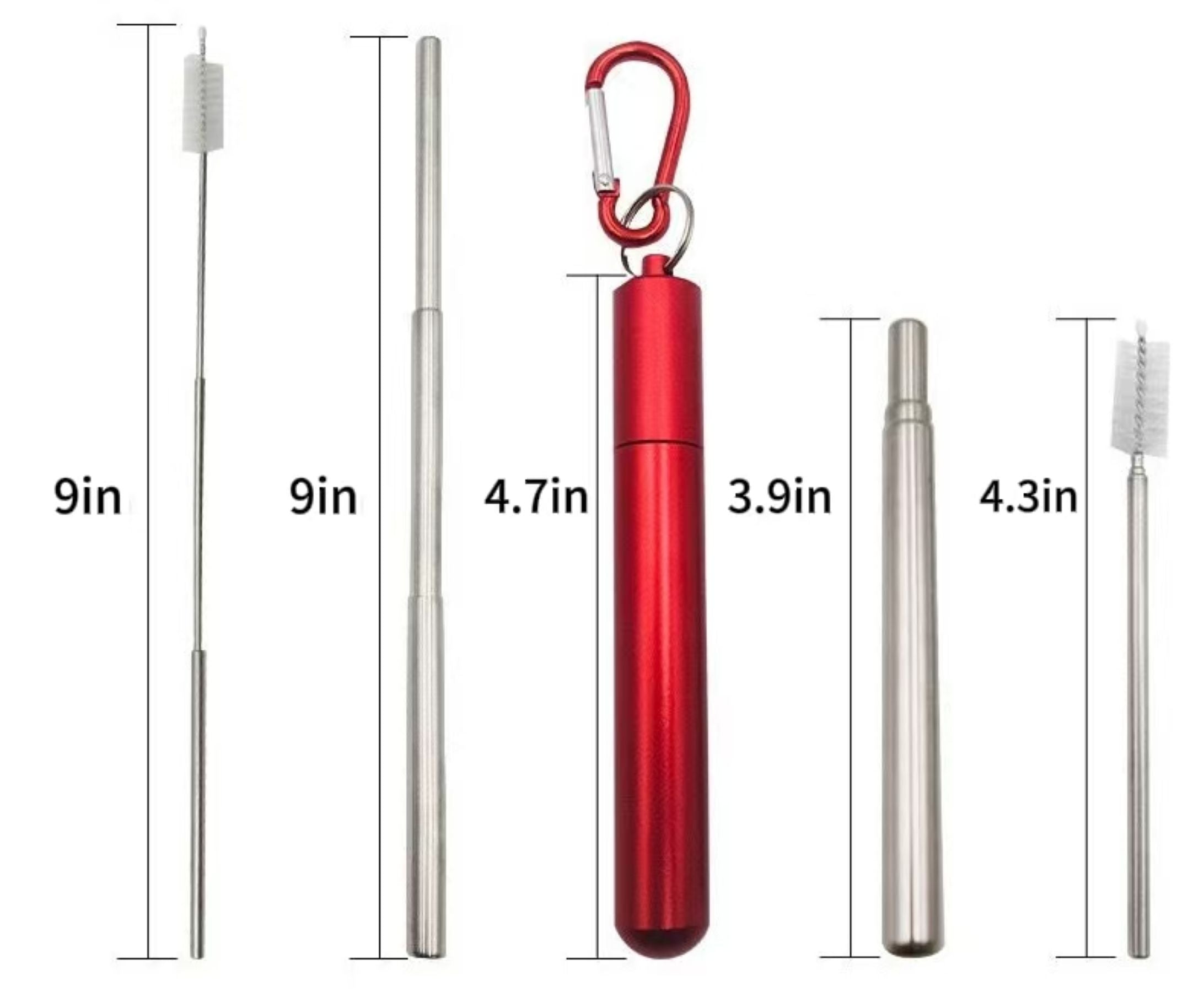Stainless Steel Telescopic Straw