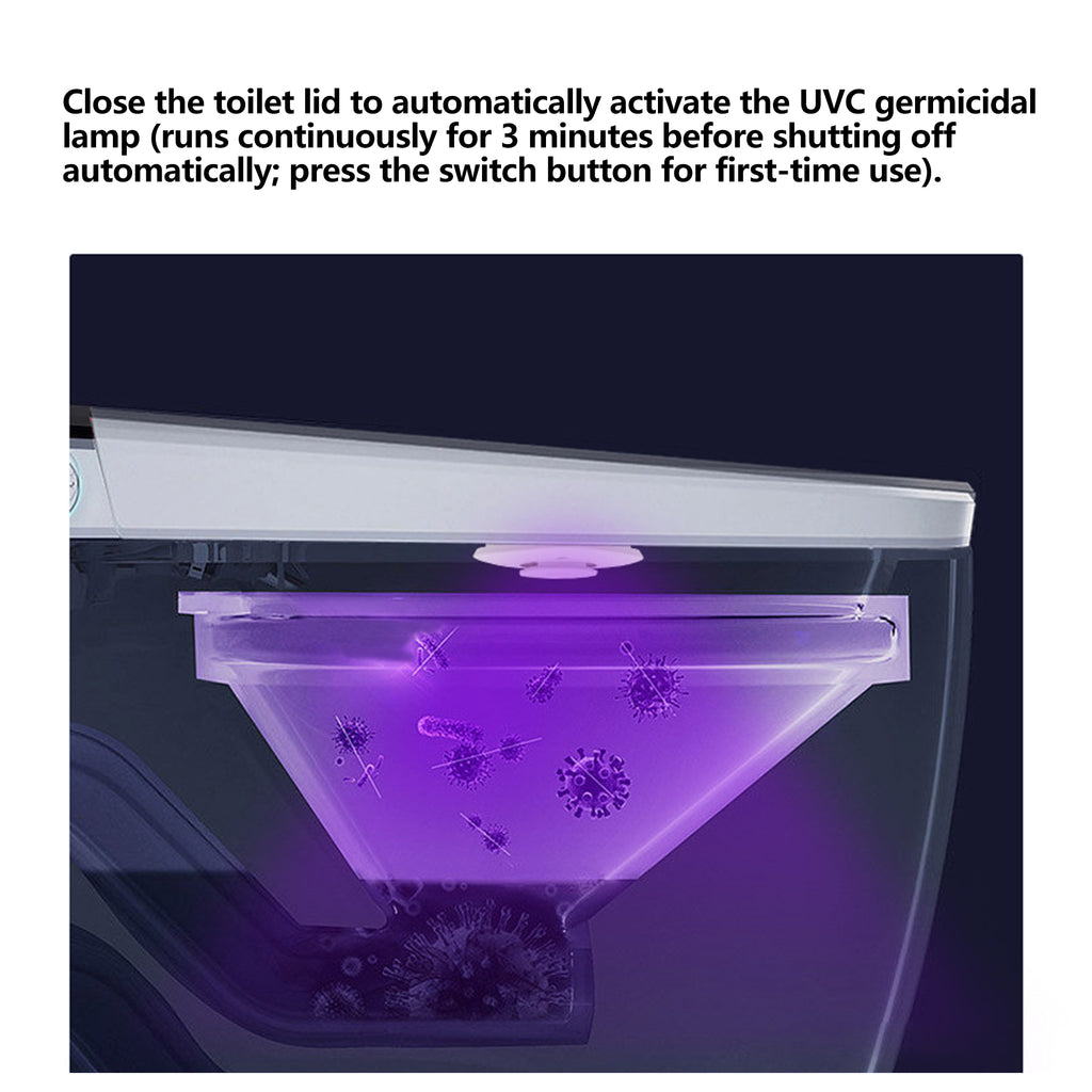 Smart Toilet Lid Cleaner Uv Lights For Bathroom Cleanliness
