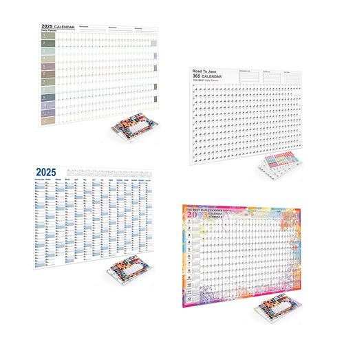 365-Day Annual Poster Desk Calendar Wall Calendar Planner