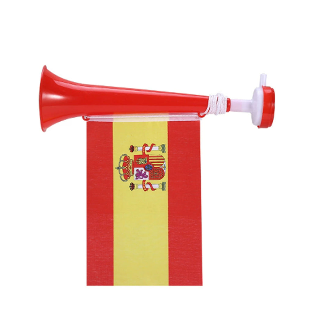 Plastic Cheer Horn with Detachable Flag for Team Cheering